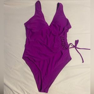 SHEIN Purple One Piece Swimsuit